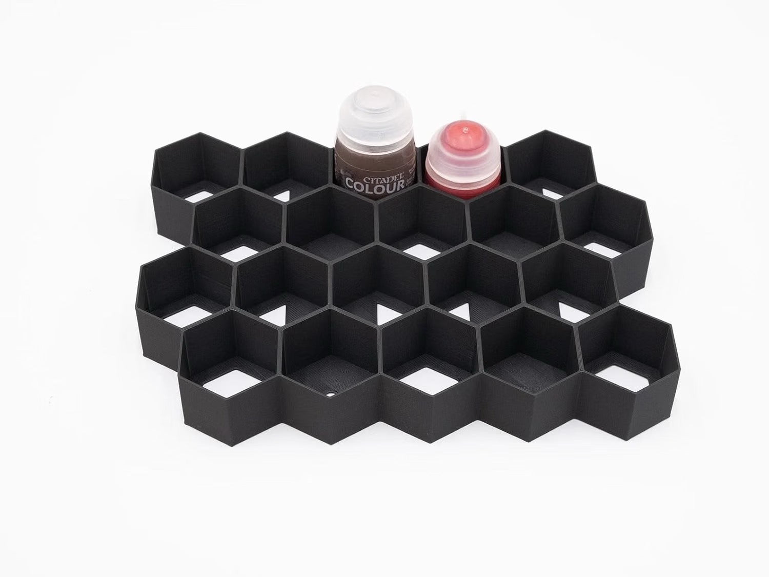 Hex Wall Citadel Paint Holder | Organization for Citadel Colour Shades, Technical, Contrast